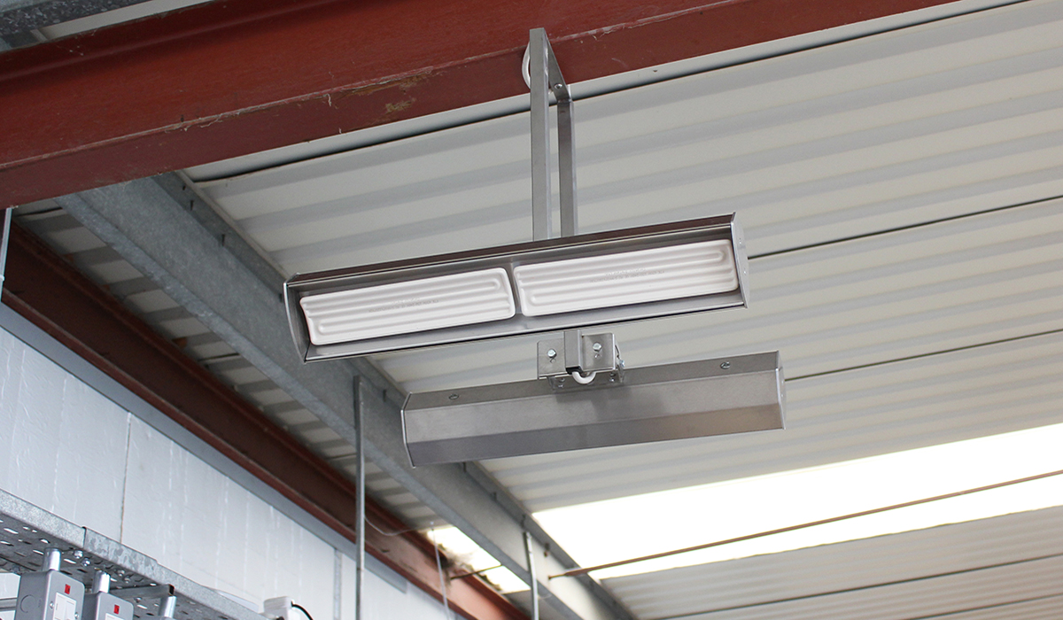 Herschel Advantage White can be wall or ceiling mounted