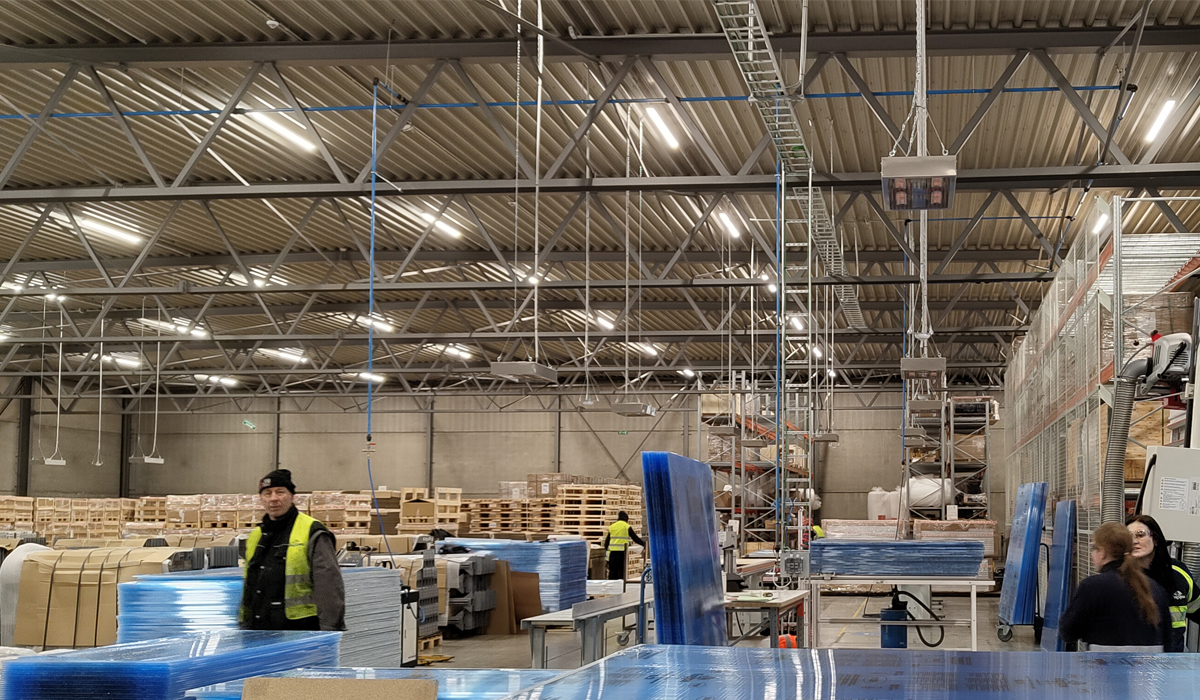 Power heaters installed in Kingspan factory