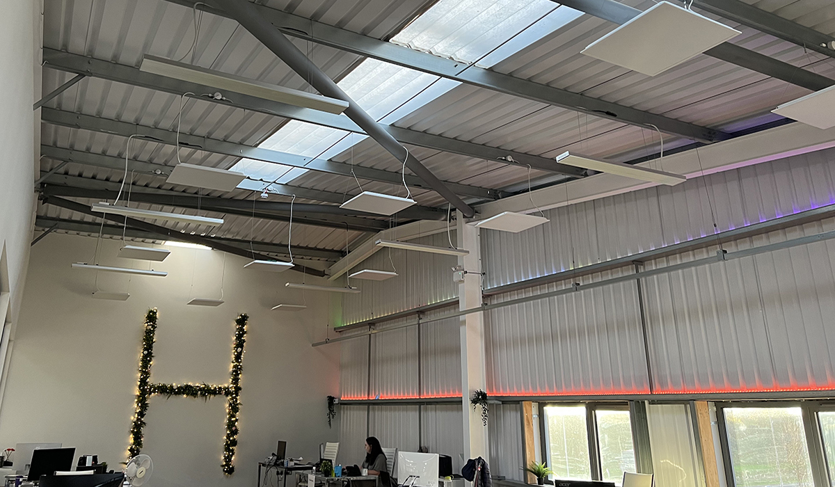 Herschel Summit White installed in office