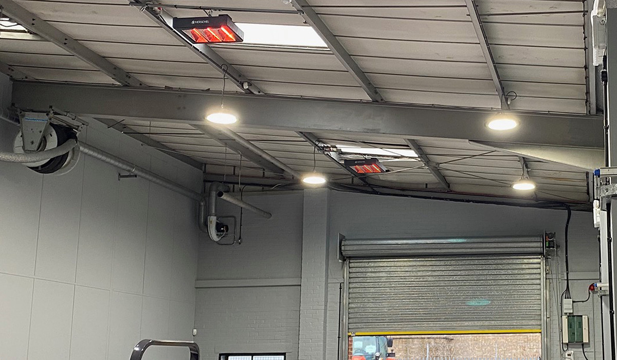 Vulcan Heater in Large Workshop at Kubota UK