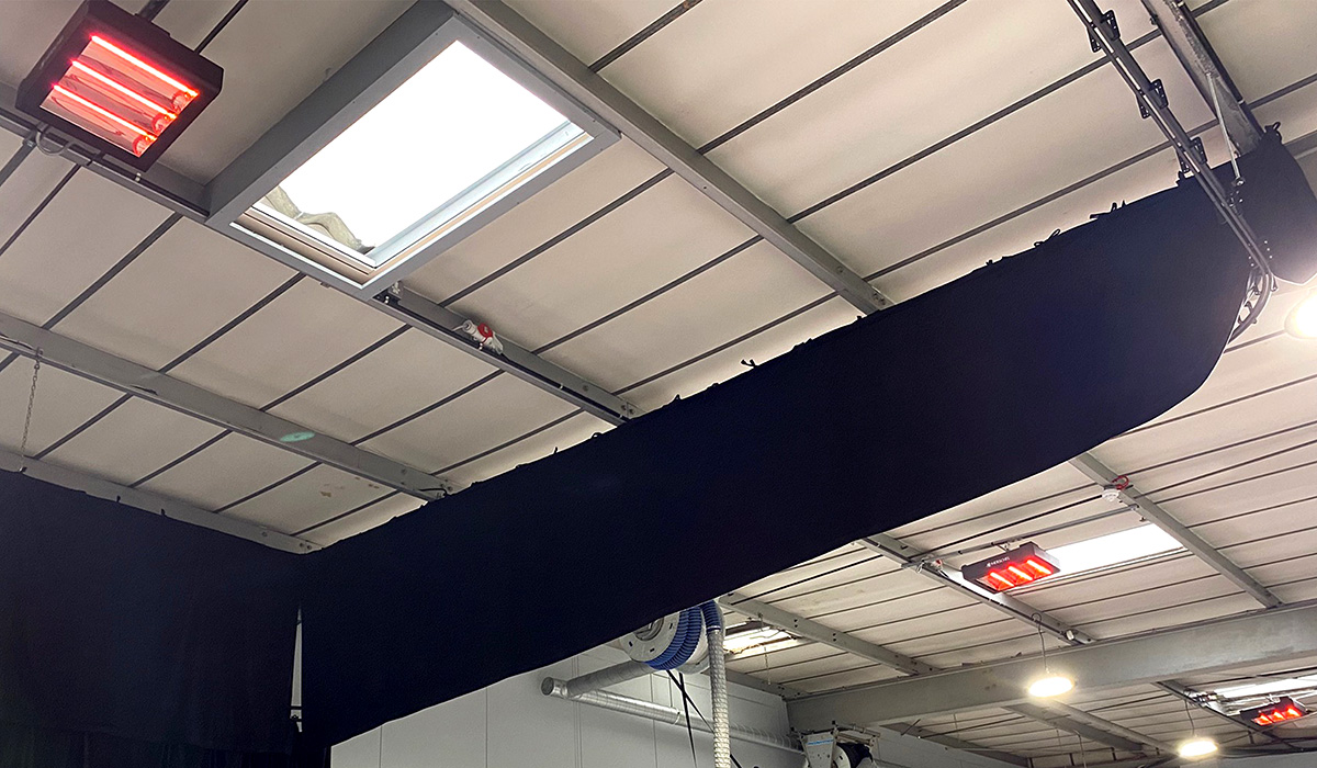 Vulcan Heater in Large Workshop at Kubota UK