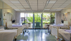 Comfort Infrared Ceiling Tile heaters in hospital