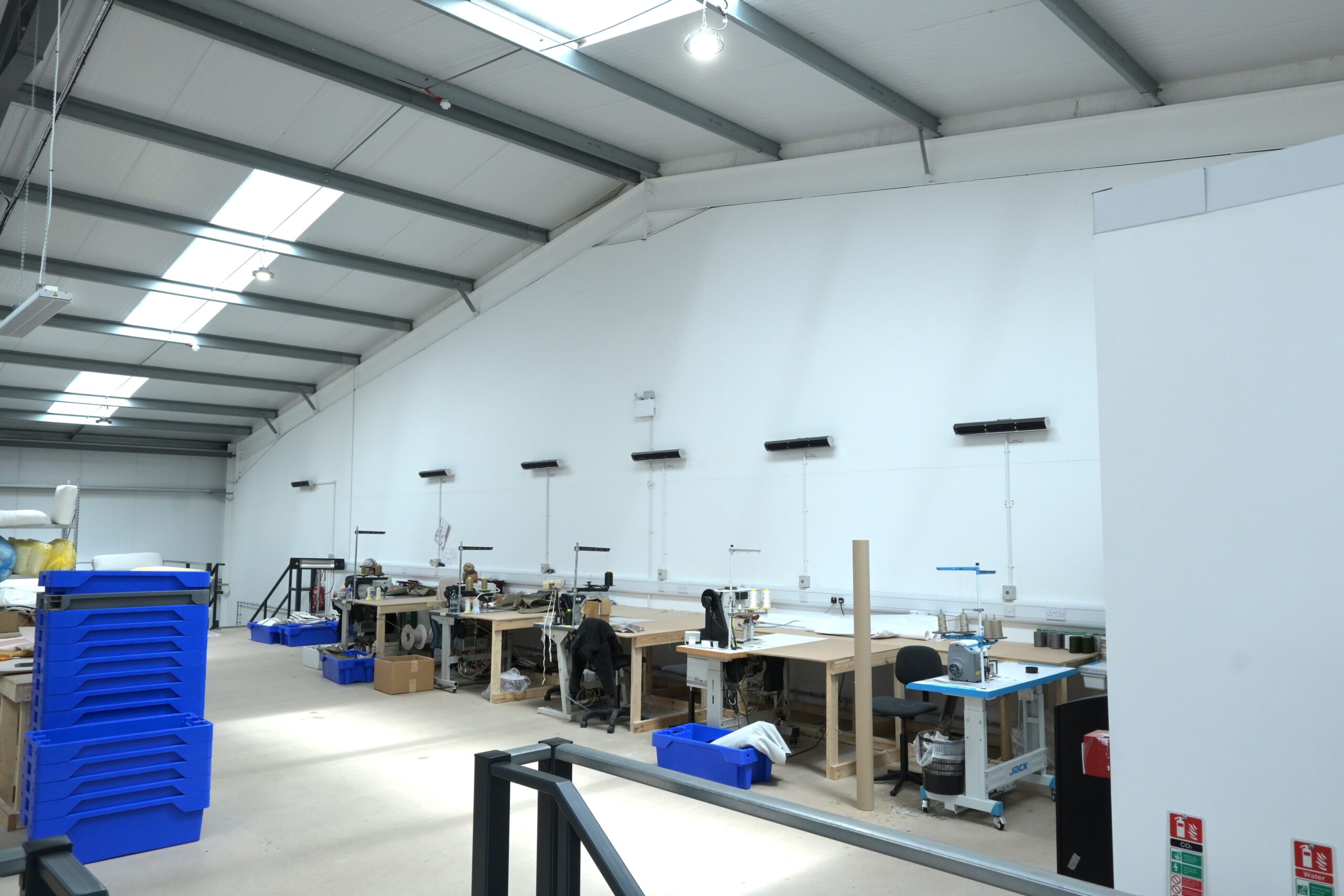 Commercial heating solutions to provide zone heating with Aspect XLs in work bays