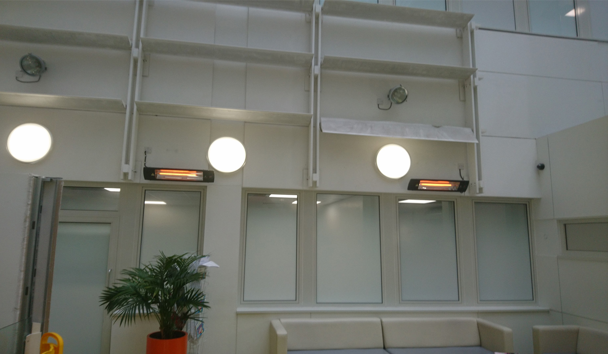Herschel Colorado heating hospital waiting area