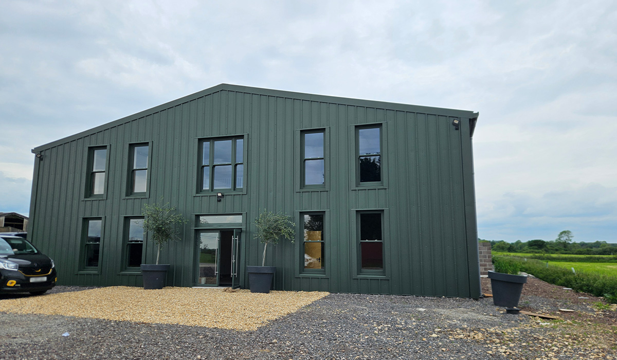 Sarah Beeny's latest project, the exterior of Stokeford Studios