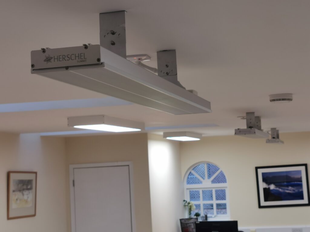 Herschel Infrared electric heating for offices with Herschel Summit