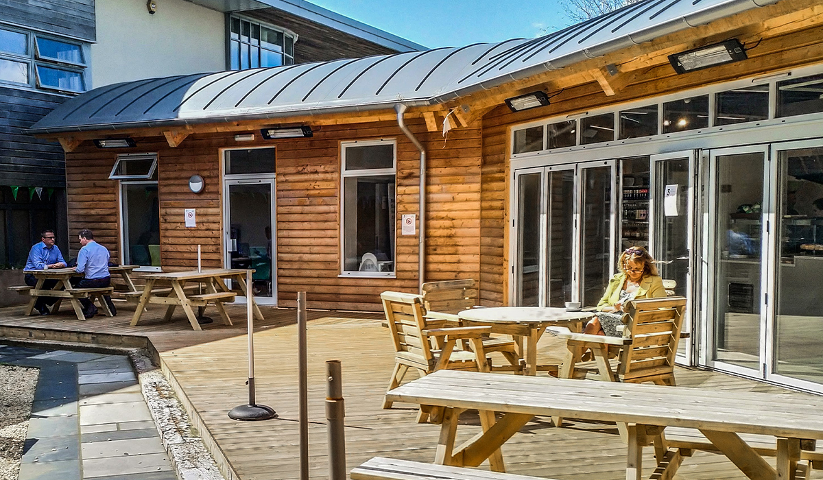 outdoor terrace heating using Herschel Colorado