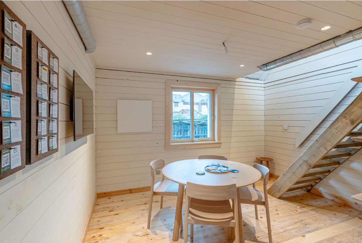 Wall Mounted white frameless panel in COP26 house