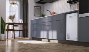 Space saving water heating solution with HydroNova