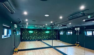 Herschel Aspect heaters keep the hit yoga and inferno pilates warmed to the correct temperatures