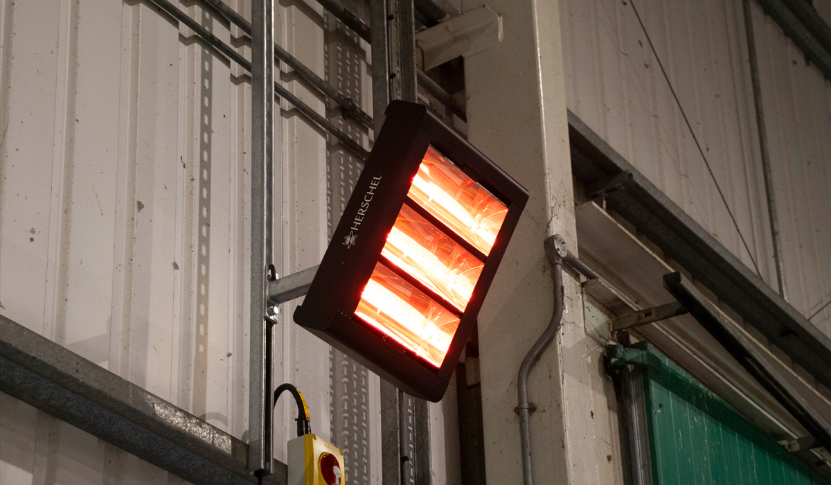 Herschel Vulcan infrared workshop heater