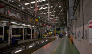 Herschel Vulcan heaters heating TFL tram depot