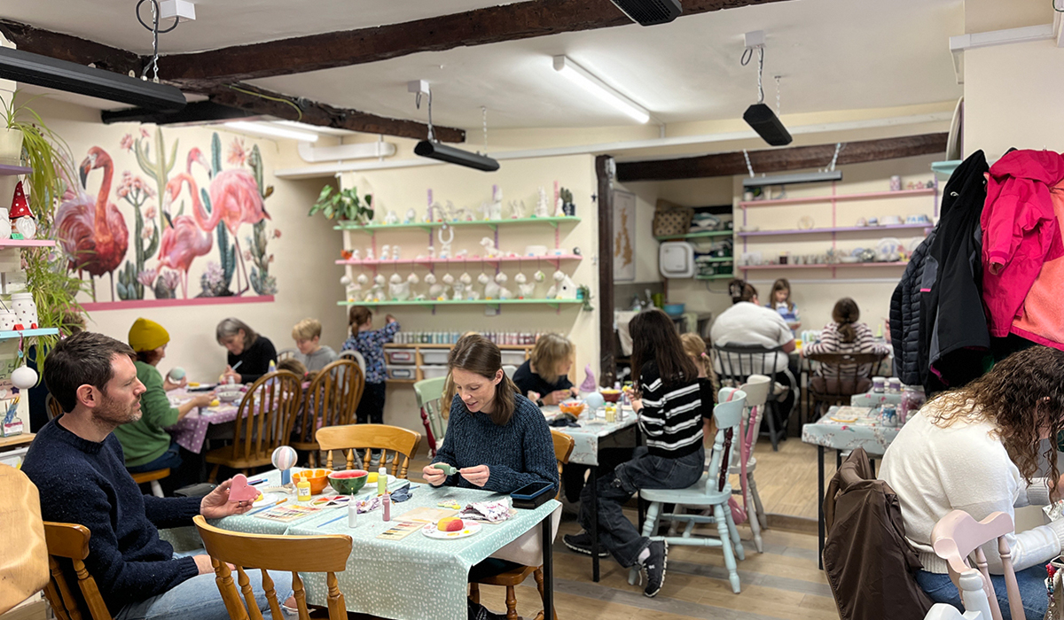 Aspect XL infrared heaters installed in pottery studio