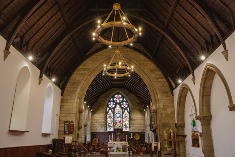 Herschel Halo heaters installed by Herschel Installation Services North at a church in Scotland