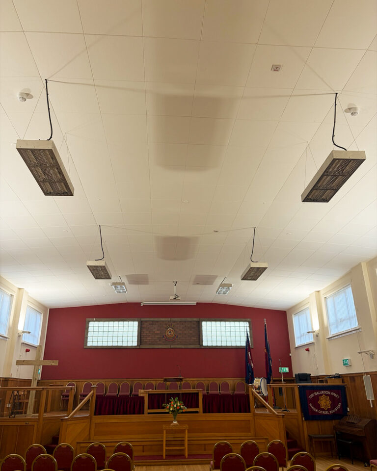 Infrared Heating for The Salvation Army Hawick Corps
