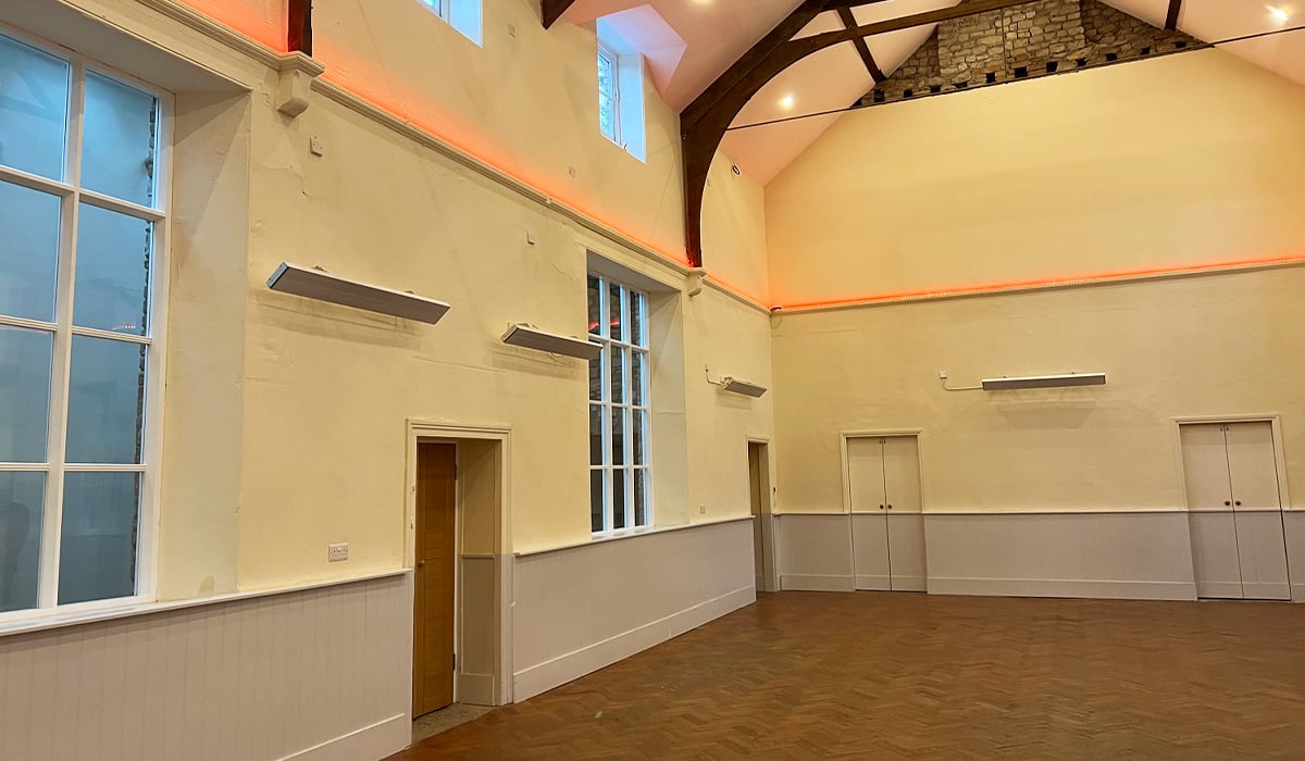 Infrared Electric heating for Village Halls