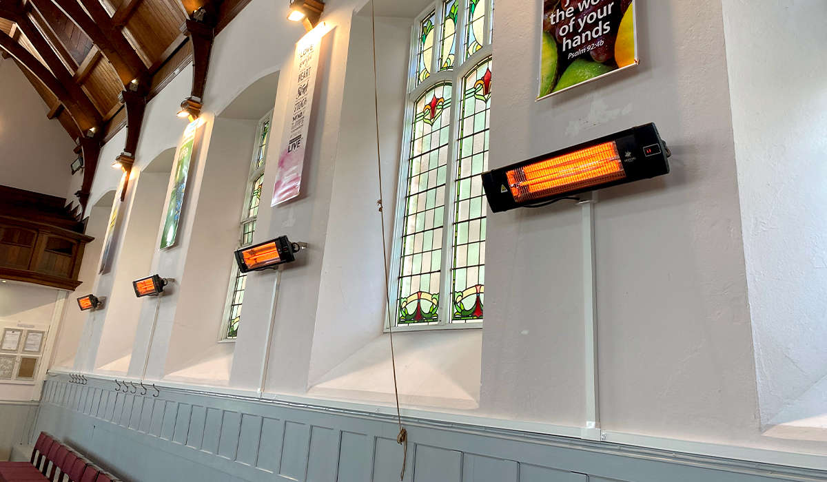 Herschel infrared heats church congregation