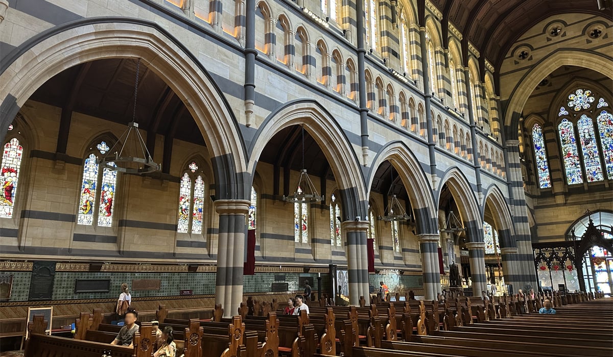 Herschel Halo heaters installed in St Paul's Cathedral, Melbourne