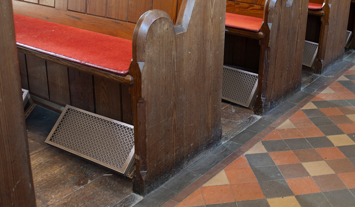 Under Pew Heater standing