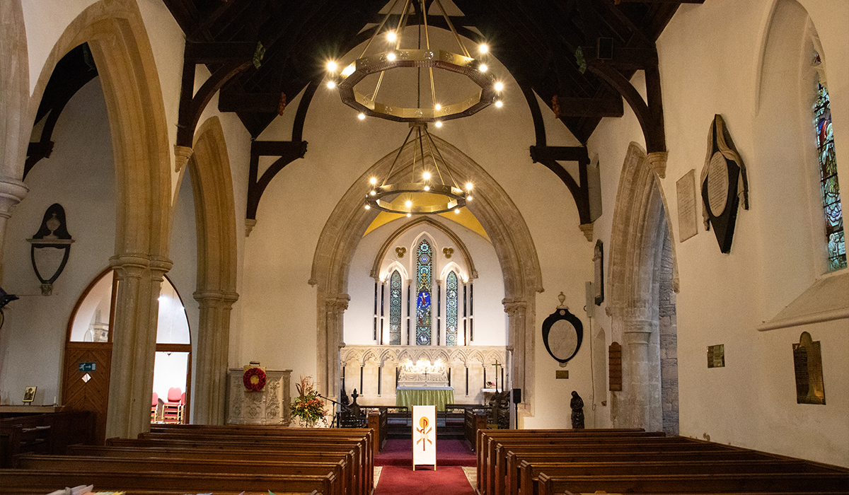 Herschel Halo heaters installed in St Michael's Church, Winterbourne
