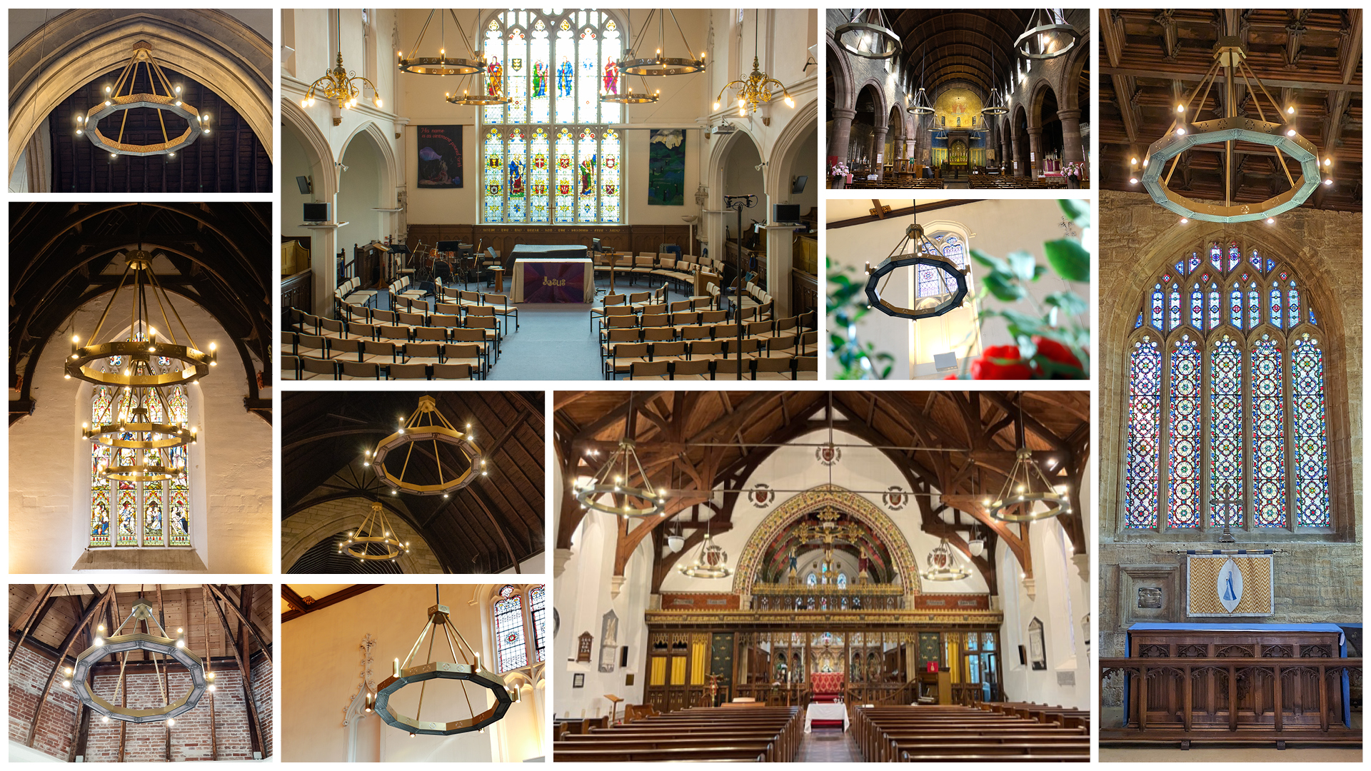 Heritage Halo Installation Collage