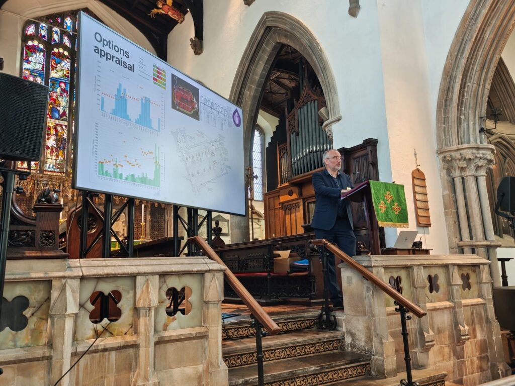 All Saints church Stamford heated by Herschel Halo heaters