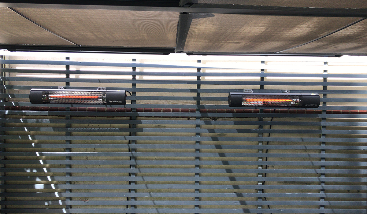 California Black electric patio heaters