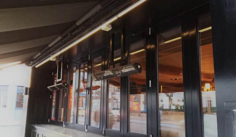 Restaurant Patio Heaters Installed at MOMMI