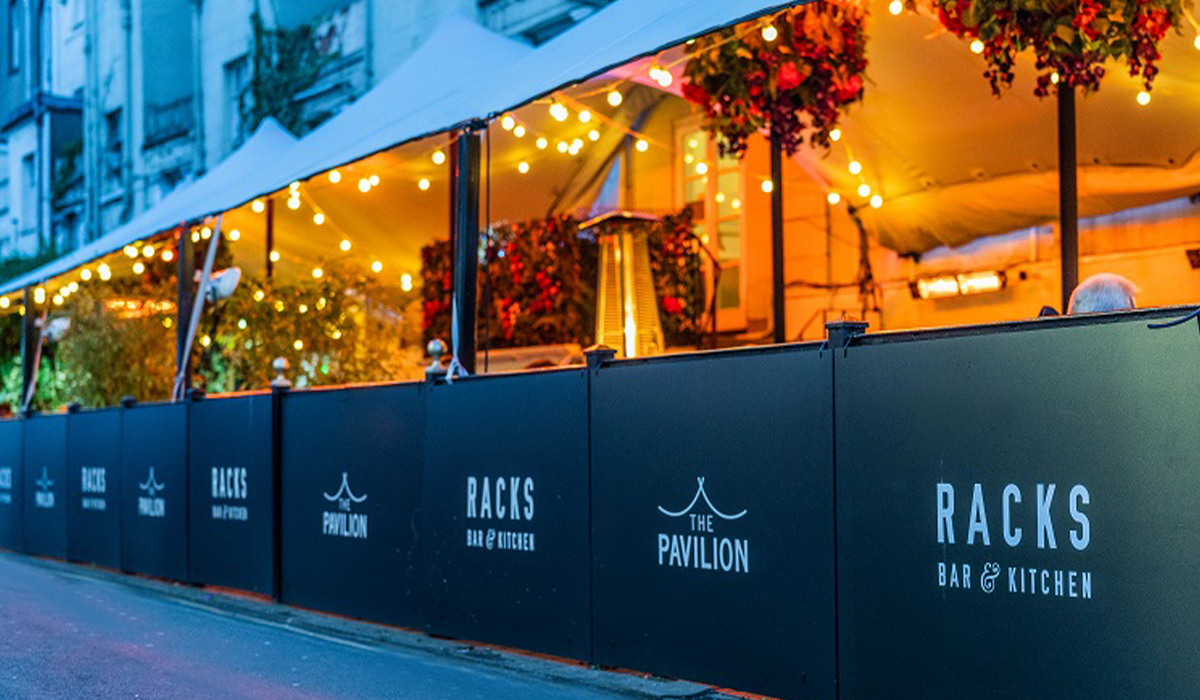 Outdoor bar heating installed in Racks Bristol
