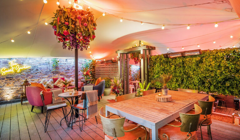 Heated Outdoor Bar: The Secret Garden