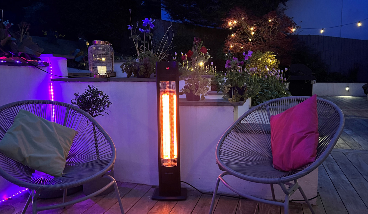 Malibu heating patio space