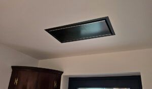 Krystal Black recess mounted on ceiling