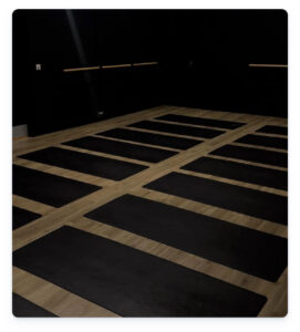 Hot mat pilates heated by Herschel