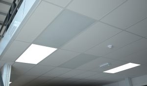 Ceiling tile heaters