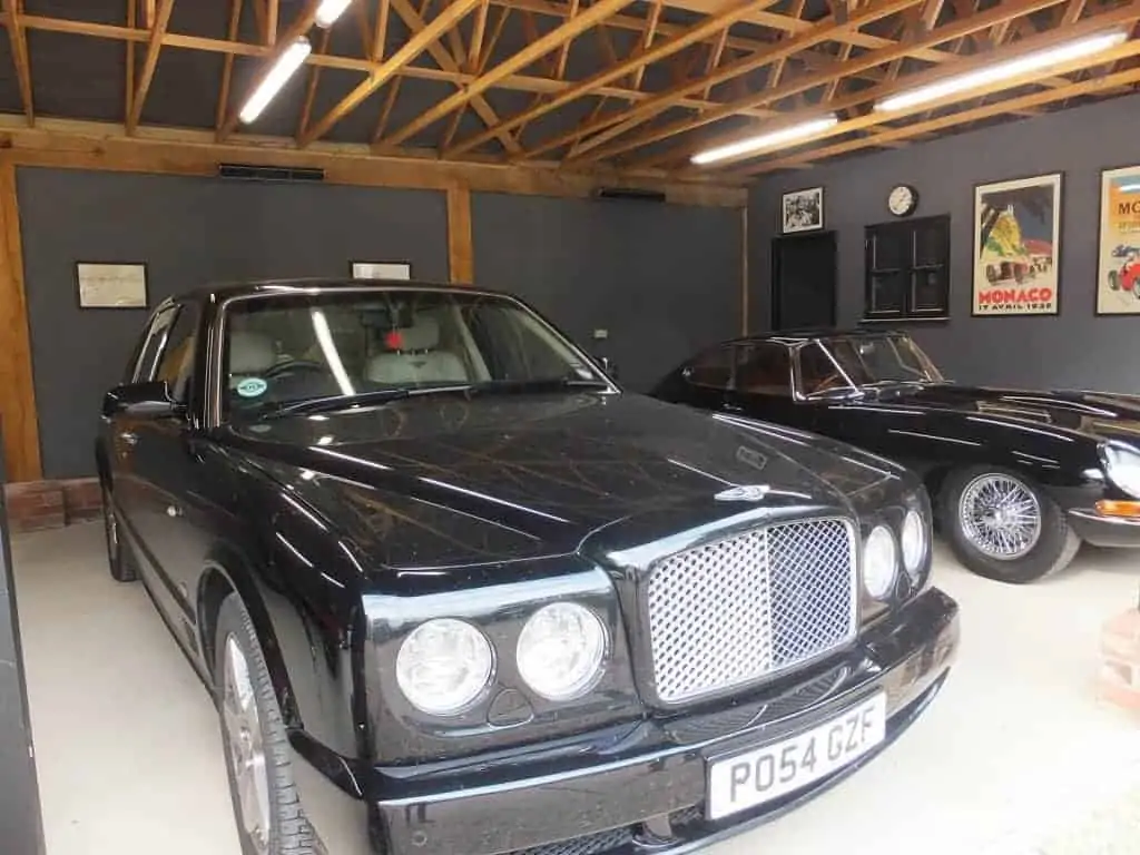 Classic car garage heater