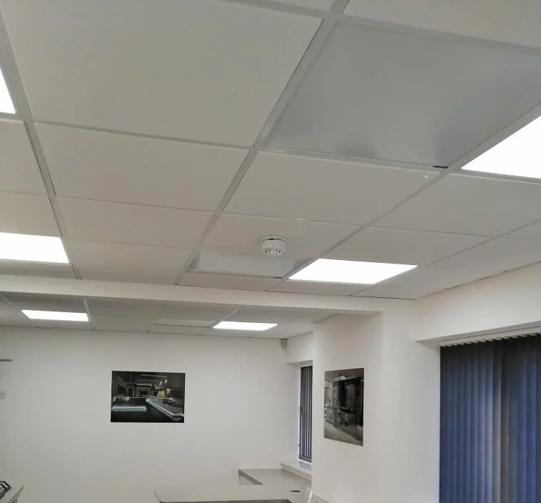 Herschel ceiling heaters for offices