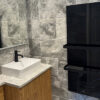 Select XLS Towel Rail Black in Bathroom