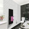 Select XLS Towel heater with a black finish