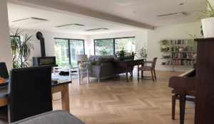 XLS White in open plan living area