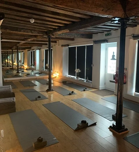 Hot yoga studio heated by Herschel