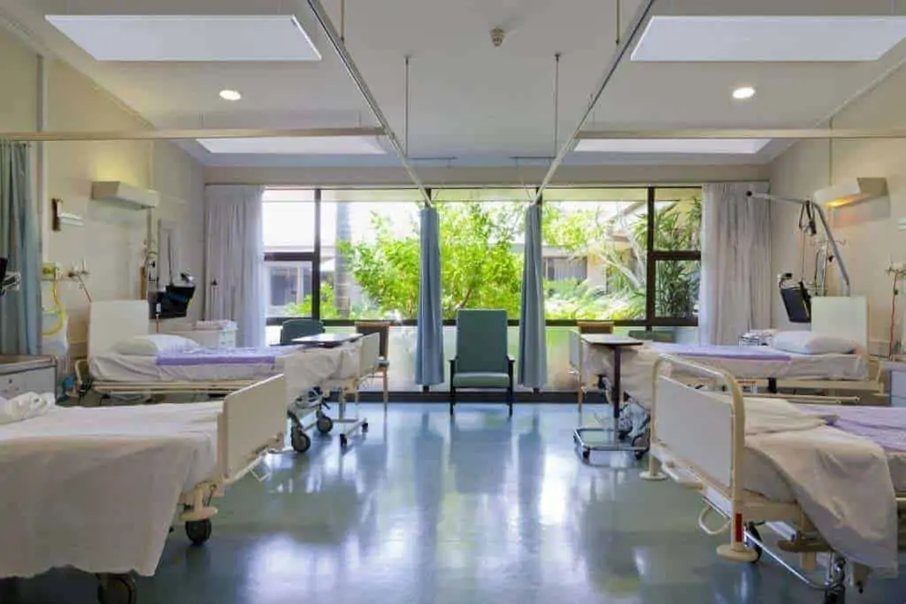 Select XLS infrared panels for hospital wards