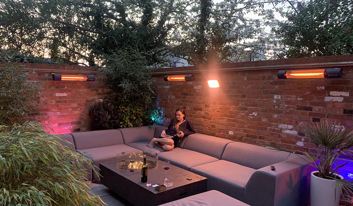 California Black 2000W Electric Infrared Patio Heater