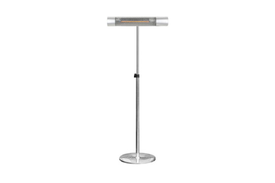 California Silver on Stainless Steel Adjustable Stand