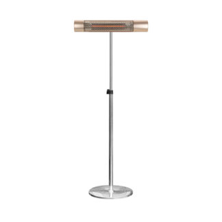 California Gold Freestanding Electric Patio Heater Freestanding Electric Patio Heater on Stainless Steel Adjustable Stand