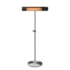 Black California Patio Heater with Stainless Steel Adjustable Stand