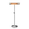 Silver California Patio heater with Stainless Steel Adjustable Stand