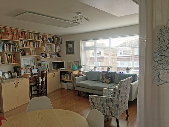 Flat renovation with Herschel infrared panel heaters