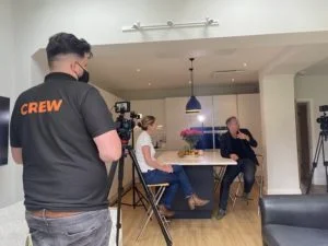 On set with Fully Charged for their energy series