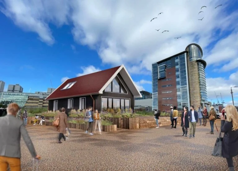 Zero carbon COP26House at COP26 in Glasgow