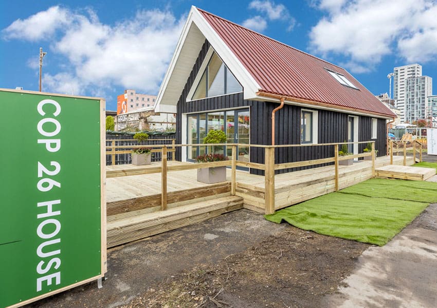 The COP26 House built in Glasgow